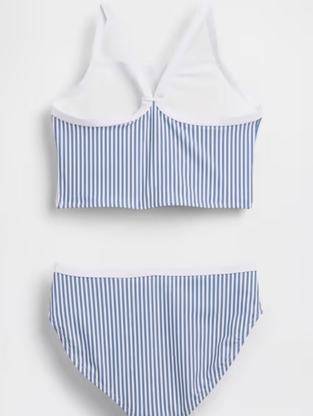 GAP Blue & White Striped Girls Two-Piece Swim Set with Cherry Patch - Picture 2 of 6
